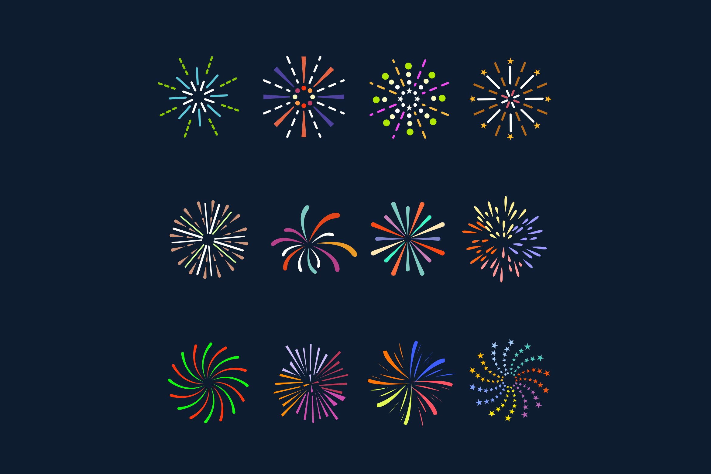 12 Firework Icons