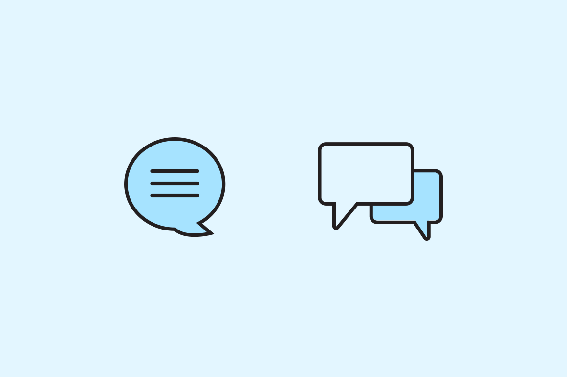 15 Chat Bubble Icons