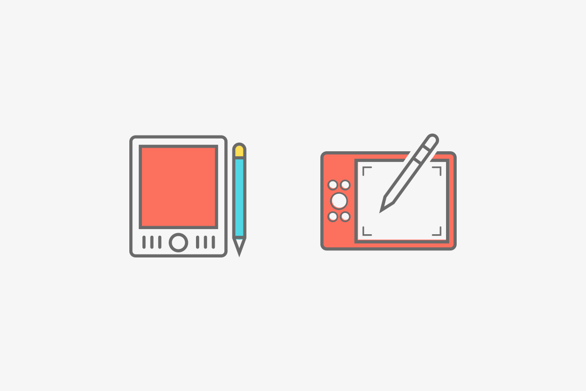 15 Graphics Tablet Icons