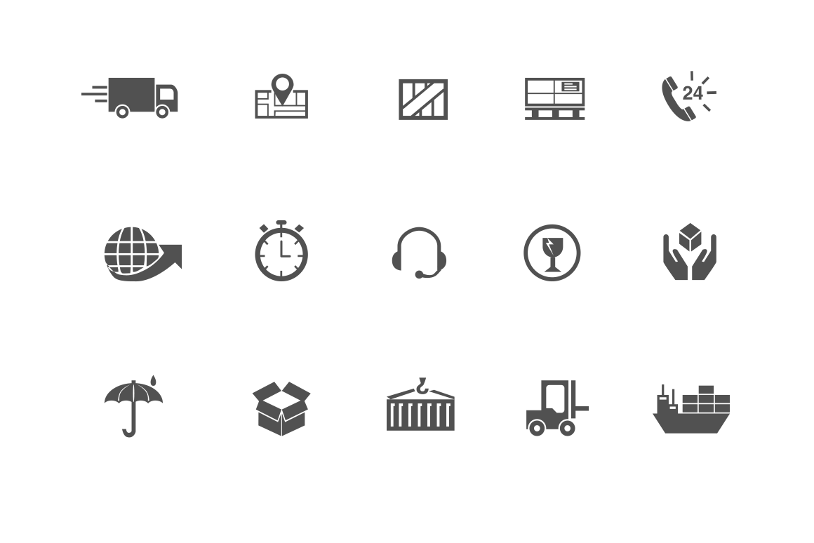 15 Shipping and Postage Icons