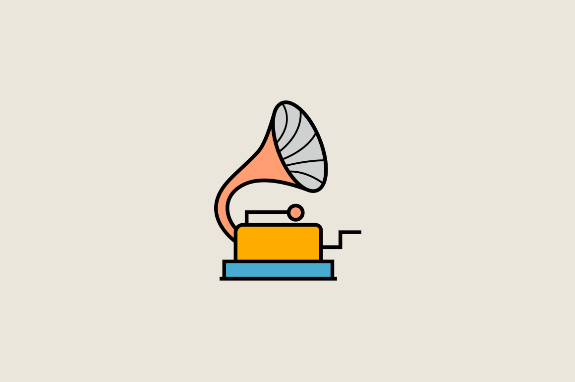 15 Vintage Audio Icons