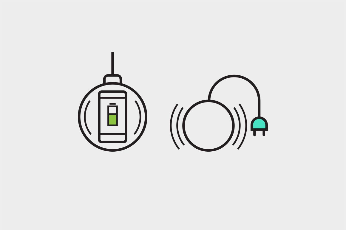15 Wireless Charging Icons - Creative VIP