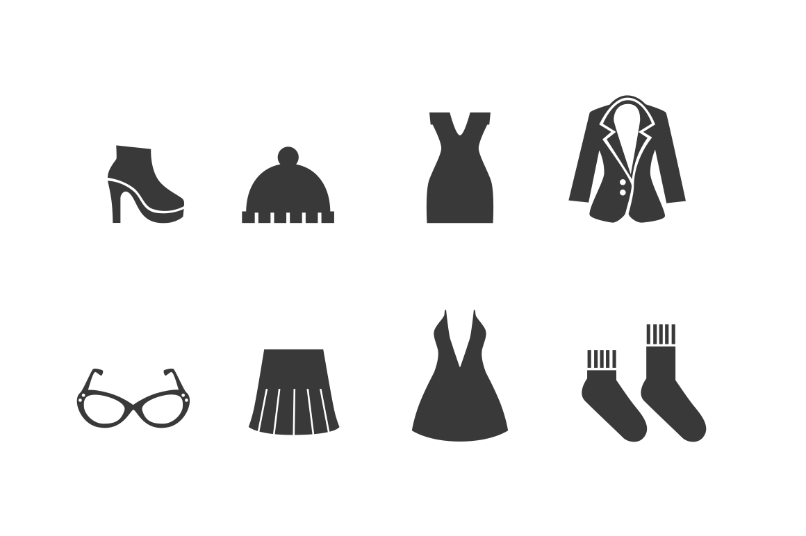 16 Womens Dress Icons