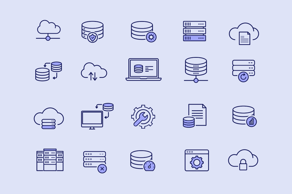 20 Database Icons