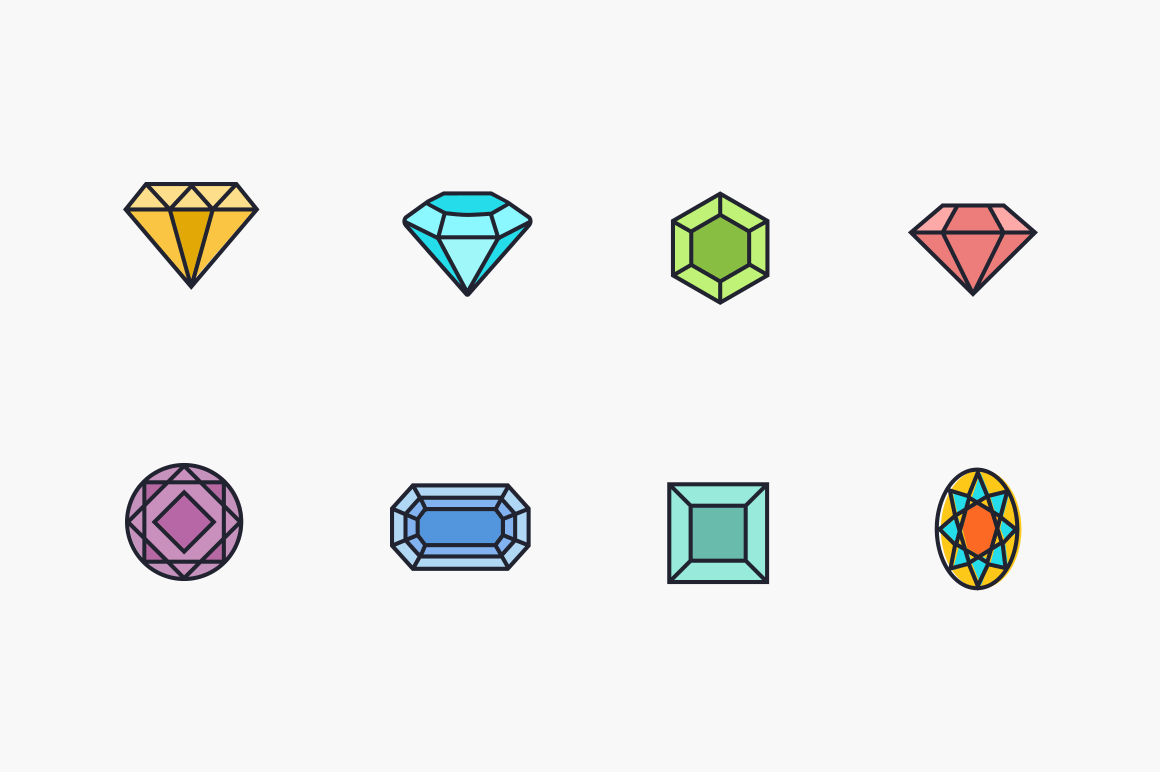 8 Diamond Icons