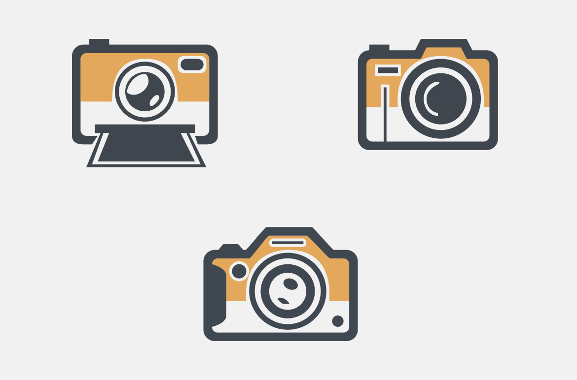 8 Retro Camera Icons