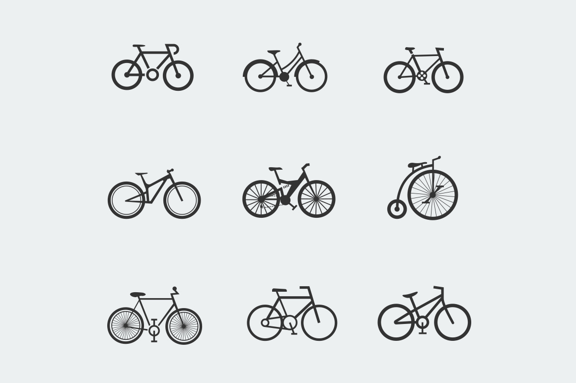 9 Bicycle Icons