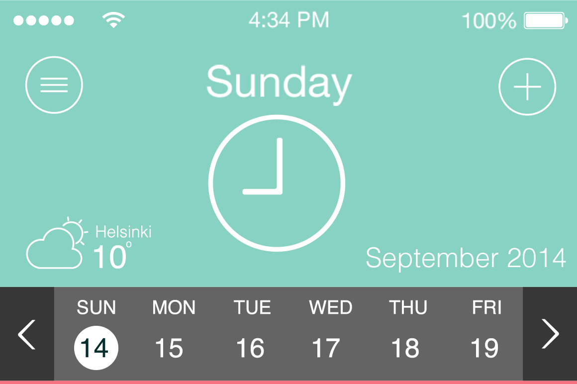 Agenda App Interface