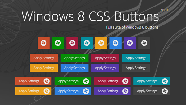 CSS Windows 8 Metro Buttons