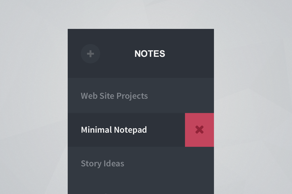 Notepad App Interface - Creative VIP