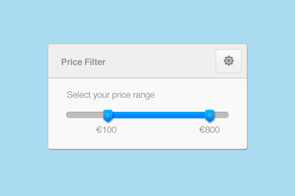 Price Range UI