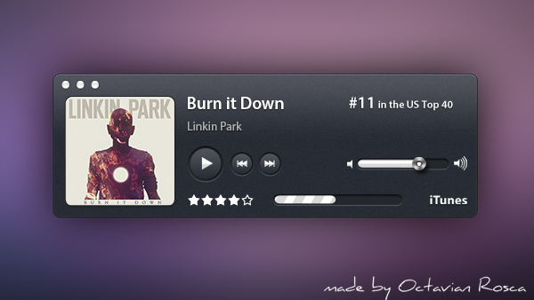 Radio/Audio Player PSD