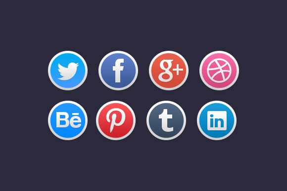 Stylish Social Media Icons