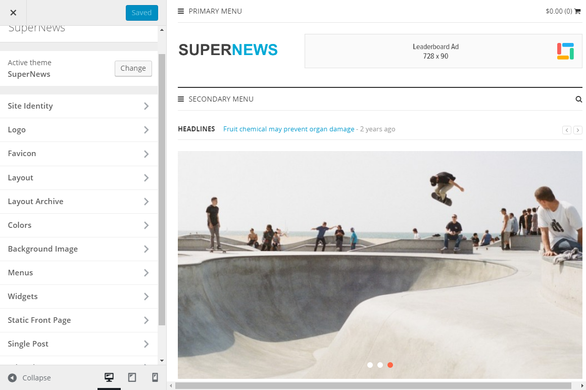 SuperNews HTML Template